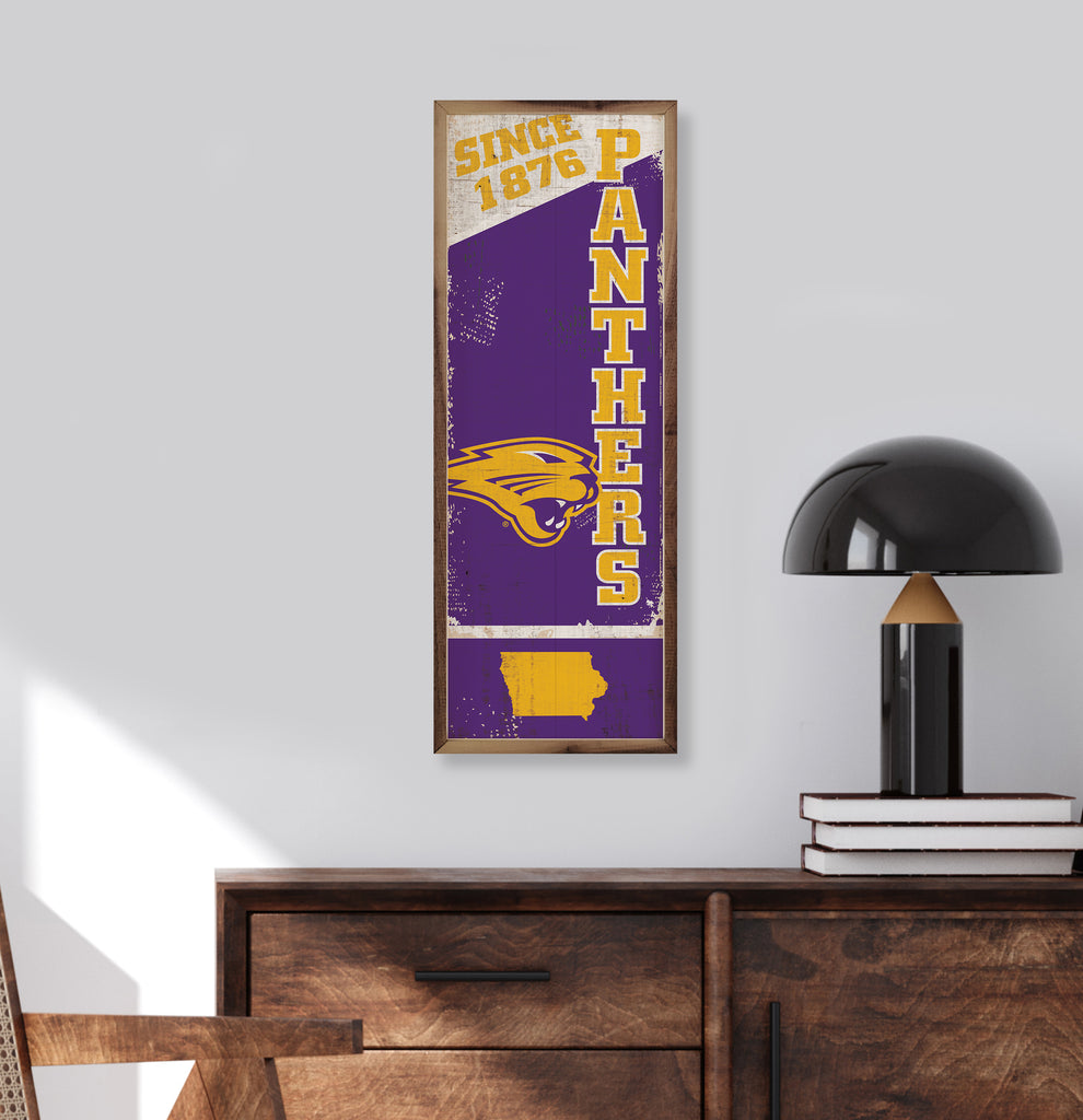 Vertical State Poster UNI 8x24 / Purple